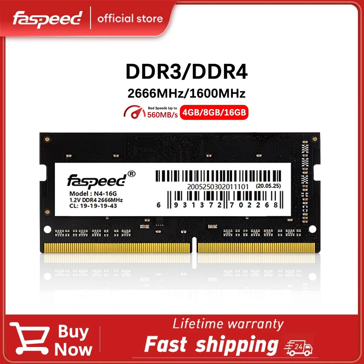 Faspeed ƮϿ ޸ , DDR4, 16GB, 2666MHz, DDR3, 8GB, 4GB, 1600MHz,  ޸, DDR 3, DDR 4, 1.2V, 1.35V, SODIMM
